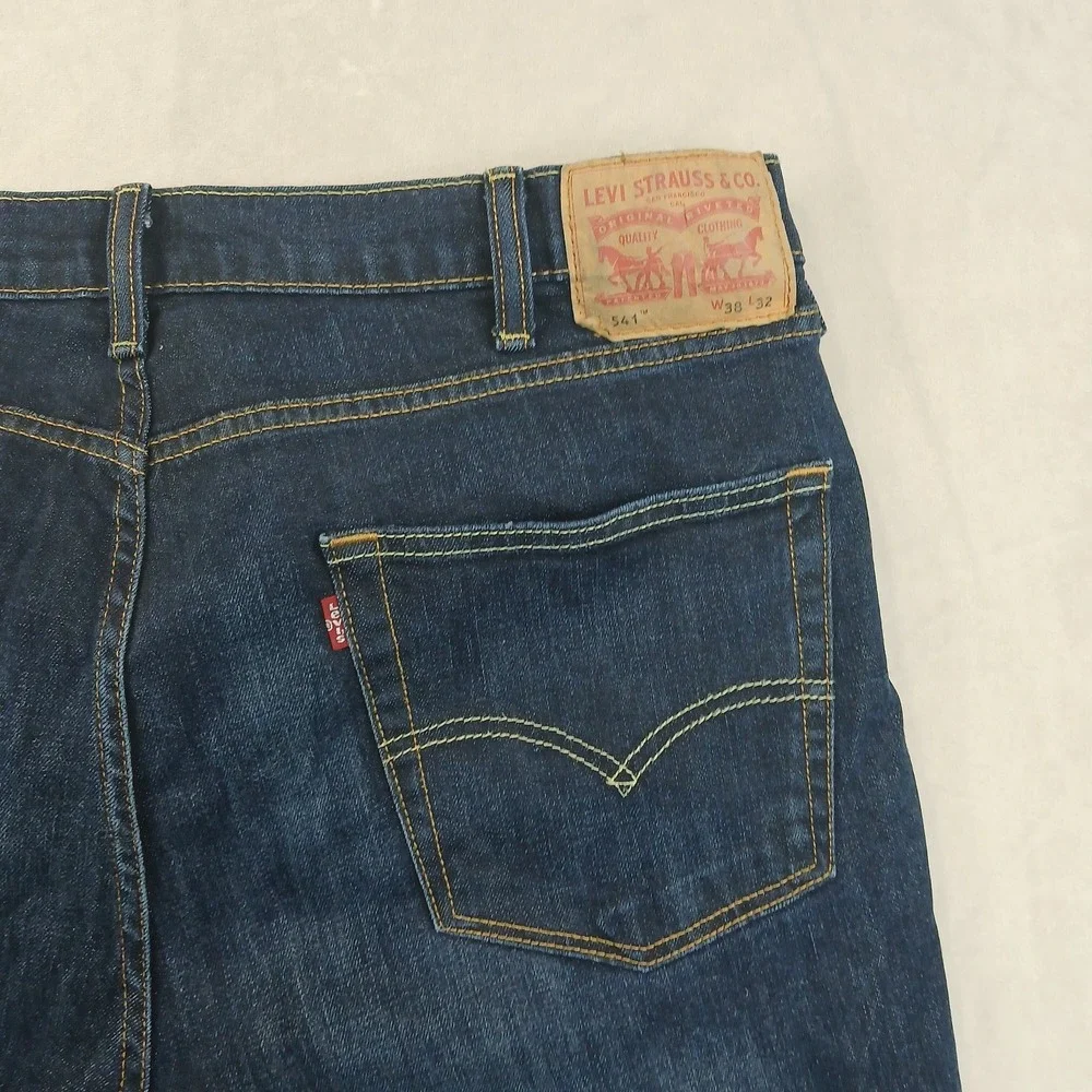 Levis 541 38x30 Mens Jeans Dark Whiskering  Athletic‎ Taper